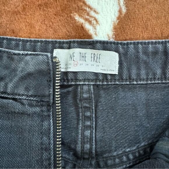 Free People Black Denim Skirt - Picture 3 of 6